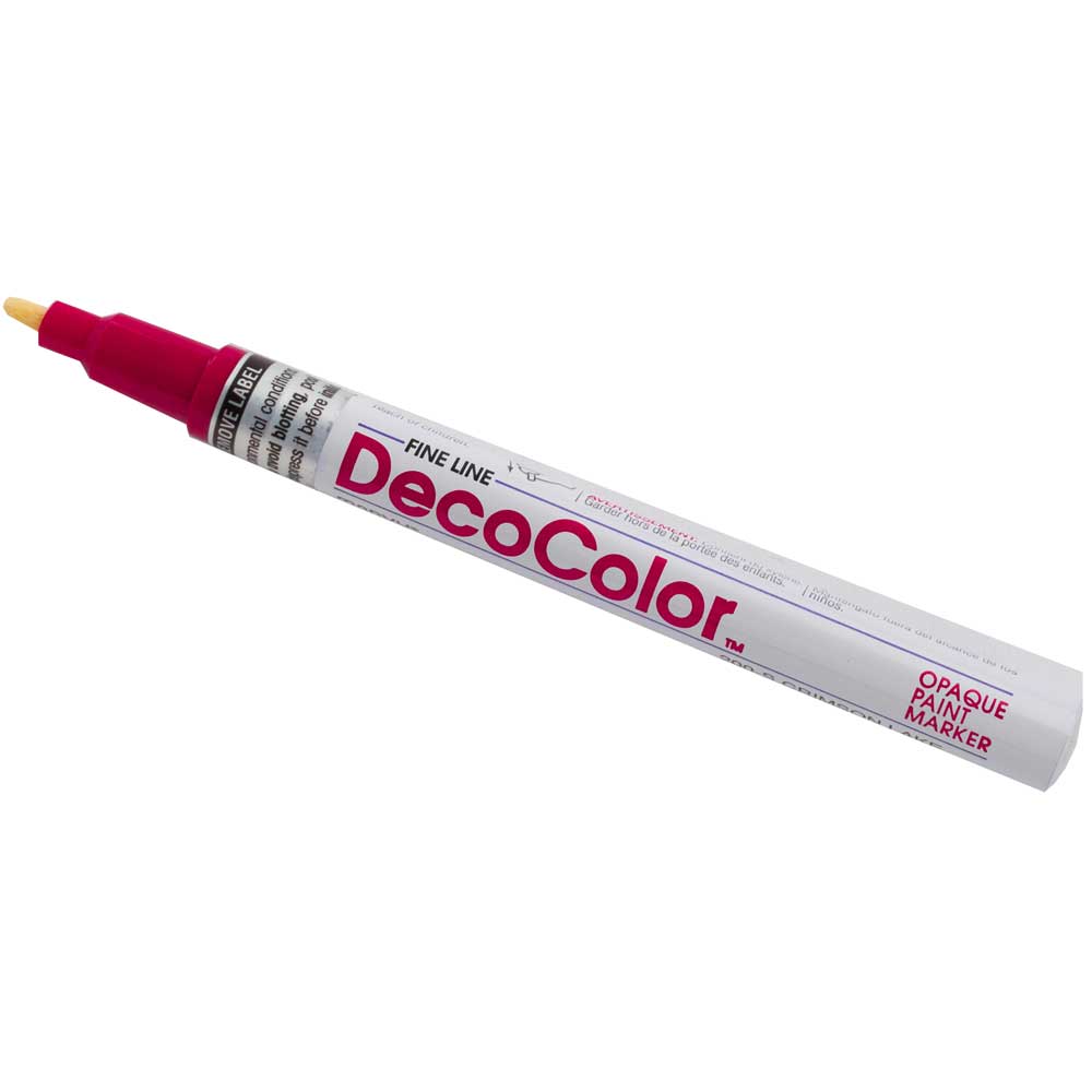 Marvy Uchida Fine Line Opaque Paint Marker, 1/Pack, Crimson Lake