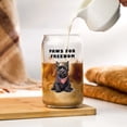 thumbnail image 3 of Freedom Paws Patriotic Scottish Terrier Vintage Memorial Day 16oz Glass Cup Mug Scottie Dog Lover Gifts Glass Can - 12006, 3 of 5