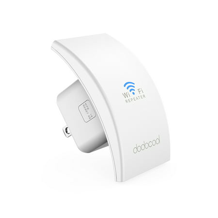 dodocool N300 Wall Mounted Wireless Range Extender Signal Booster Support Access Point AP / Repeater Mode 2.4GHz 300Mbps with Dual Integrated Antennas US (Best Wireless Access Point For Large Home)