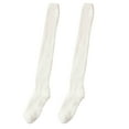 thumbnail image 7 of dianhelloya 1 Pair Japanese Style Thickened Coral Fleece Solid Color Thigh Stockings Autumn Winter Women Warm Over Knee Socks Green, 7 of 7
