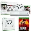 Microsoft Xbox One S 1TB with NBA 2K19 Bundle (234-00575) + Rockstar Games Red Dead Redemption 2 For Xbox One + Xbox Wireless Controller, White