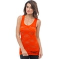 thumbnail image 1 of Sheer Nylon Lace Racerback Tank Top, 1 of 1