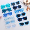 thumbnail image 3 of Gafas de sol azules Dwenarry retro de plástico para adulto, pack de 12, 3 of 9