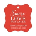 thumbnail image 1 of Darling Souvenir S'More Love For Later Tag Cadeau Personnalisé Fancy Hang Tags -Rouge-100 Tags, 1 of 1