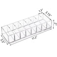 thumbnail image 3 of Clear Acrylic Compact Organizer, Blushes Highlighters Eyeshadow Powder Makeup Organizer Holder for Vanity, 8 Slots, 3 of 7