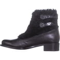 thumbnail image 3 of Womens Rupert Sanderson Highland Double Buckle Ankle Boots, Nero, 3 of 6