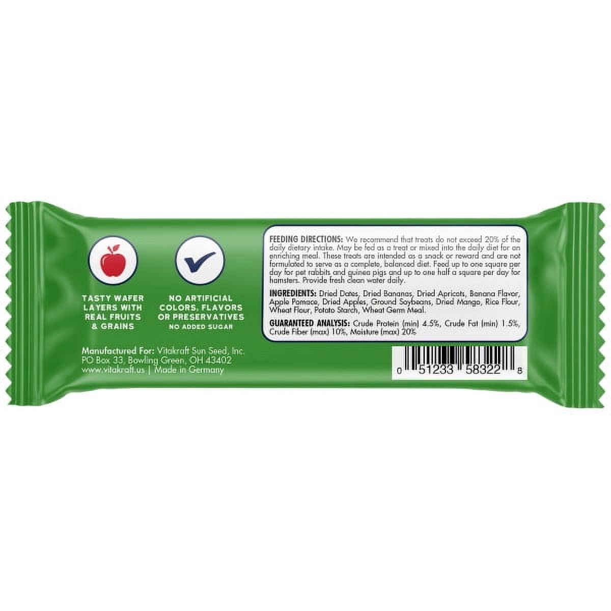 Menu Fruity Chew Bar for Small Pets, Tropical Fruit, 4 Pack photo 7