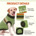 thumbnail image 3 of IDOMIK Dog Sweater, Warm Christmas Sweatshirt, Doggie Pullover Knitwear Clothes for Fall Winter, Green, XS, 3 of 7