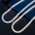 thumbnail image 6 of 585 African Gold Color CZ Bridal Prom Baguette Long Necklace Earring Jewelry Set, 6 of 9