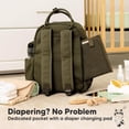 thumbnail image 4 of Mochila Cambiador KeaBabies de 18L en Cuero PU Impermeable, 4 of 9