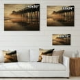 thumbnail image 4 of Designart "Pier Reflections Beach Photo IX" Nautical & Beach Print on Natural Pine Wood, 4 of 5