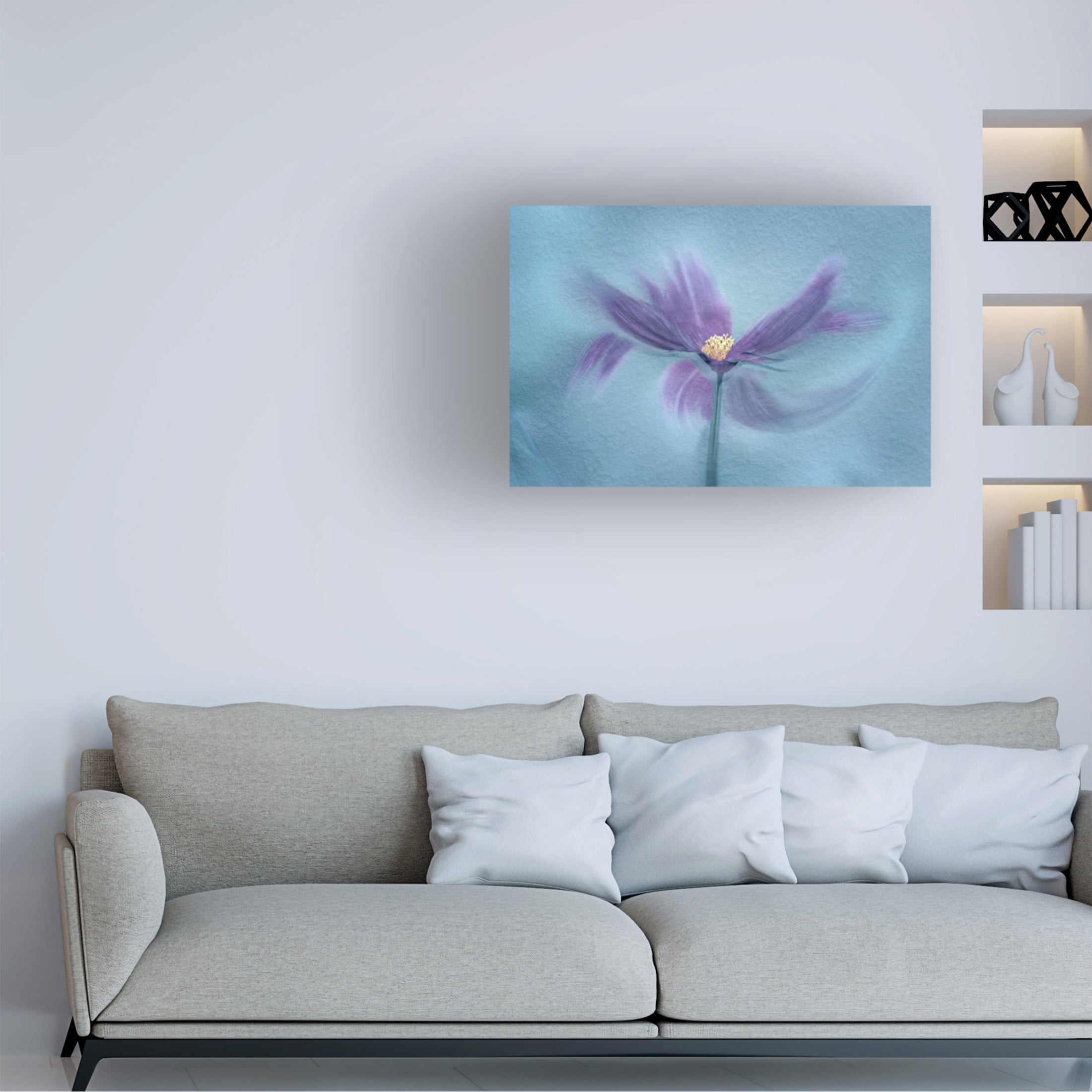 Canvas Wall Art - Molly Fu 'My Favorite Cosmos' Wall Art for Living Room, Bedroom, or Office D?cor by Trademark Fine Art - 24 x 16 Inches