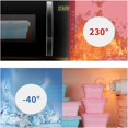 thumbnail image 3 of EIGTHTAIL Collapsible Silicone Food Storage Container Set of 3 with Lids | Stackable - Space Saving | Microwaveable | Freezer  Dishwasher Safe| BPA Free|Collapsible Leftover or Meal Prep, 3 of 7