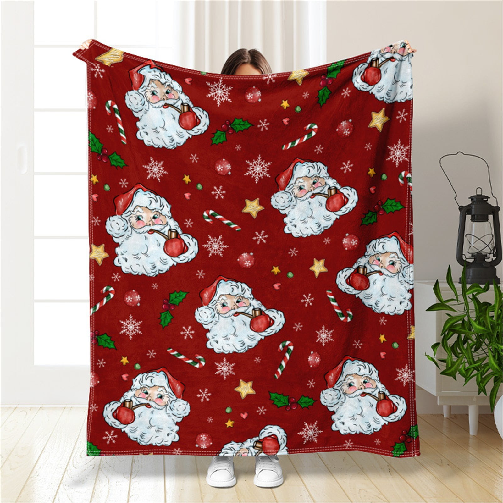 MOQIN Christmas Throw Blanket, Christmas Decorations Blankets and