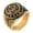 Gold, variant on JAJAFOOK Titanium Steel Army Military Ring Eagle Medal Rings for Men Vintage Jewelry