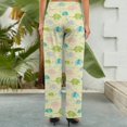 thumbnail image 4 of Wide Leg Pants Woman, Armadillo Floral High Waist Knot Palazzo Pants for Women, Elastic Sweatpants Yoga Lounge Pants Trousers with Pockets Fall Pants for Women 2024, 4 of 6