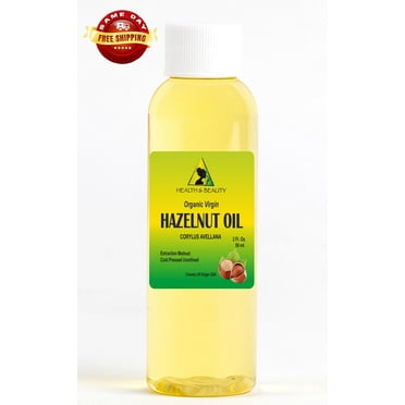 Hazelnut Oil Unrefined Organic Virgin Carrier Cold Pressed 100% Pure 2 OZ