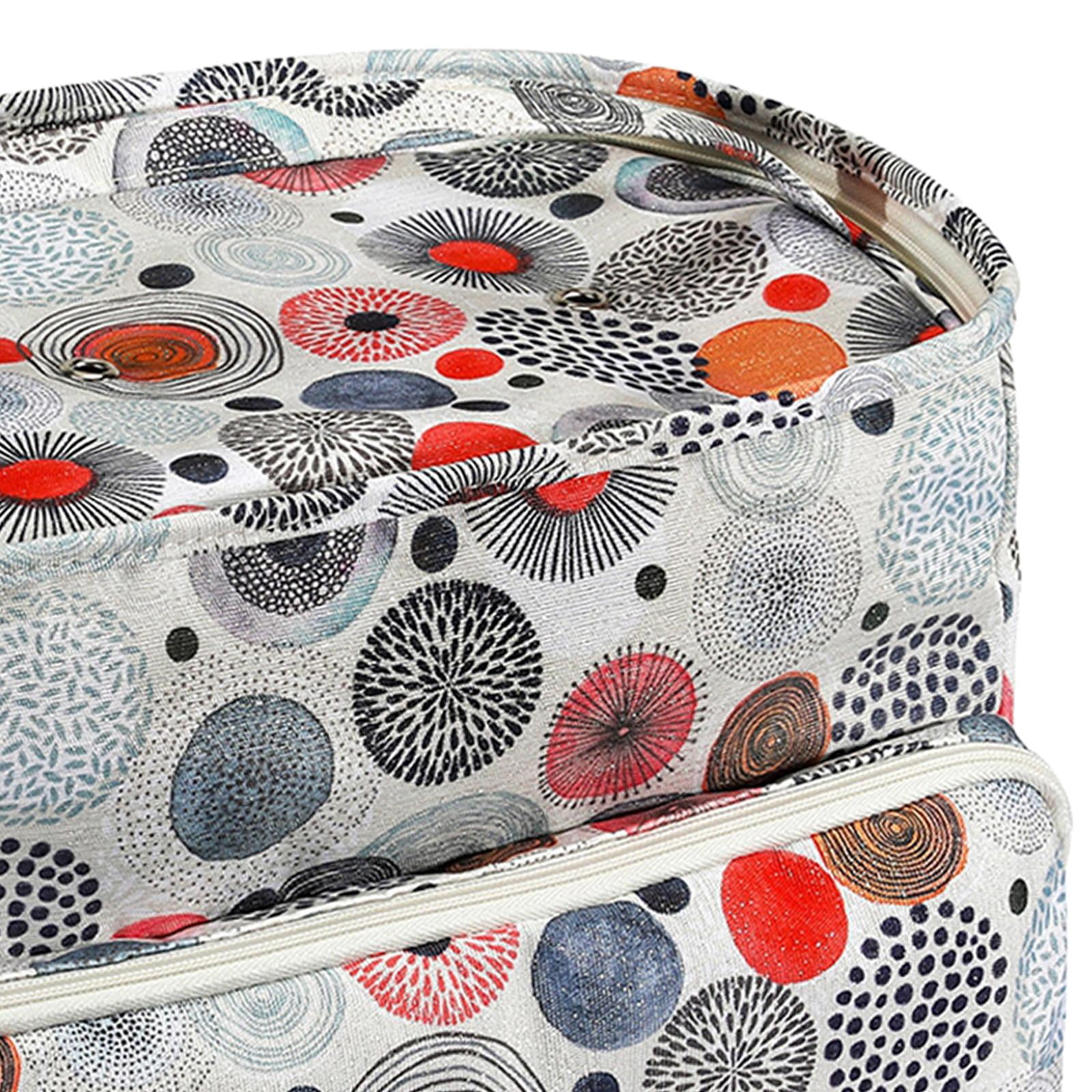 perfeclan Yarn Storage Knitting Bag Crochet Yarn Dispenser Sewing Tote Multifunctional Yarn Accessories Knitting Tote for Crochet Hooks Dots