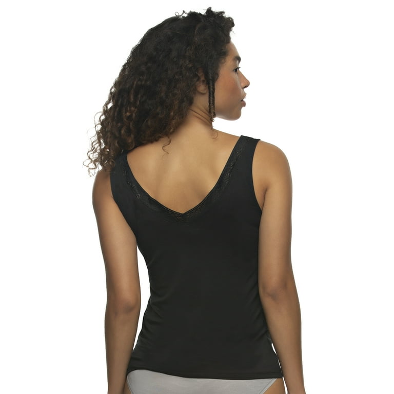 Felina Women's Serene Modal and Lace Reversible Tank