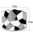 thumbnail image 2 of Silver Womens Ring Anillo Para Mujer Stainless Steel Ring with Top Grade Crystal Catanzaro, 2 of 4