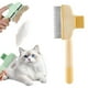 thumbnail image 1 of Peine for perros y gatos, cepillo for quitar el pelo de mascotas con dientes metálicos largos y cortos, cepillo for el cuidado de mascotas, 1 of 8