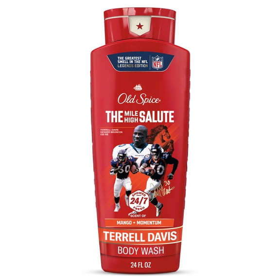Old Spice Body Wash for Men, NFL Collection, Terrell Davis, Scent of Mango   Momentum, 24 fl oz