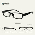 thumbnail image 3 of Opulize ACE Unisex Magnification Flexible Frame Plastic Classic Reading Glasses Value Pack for Reading, 1.5x, Clear Tint, Multicolor, 6 Pair, 3 of 6
