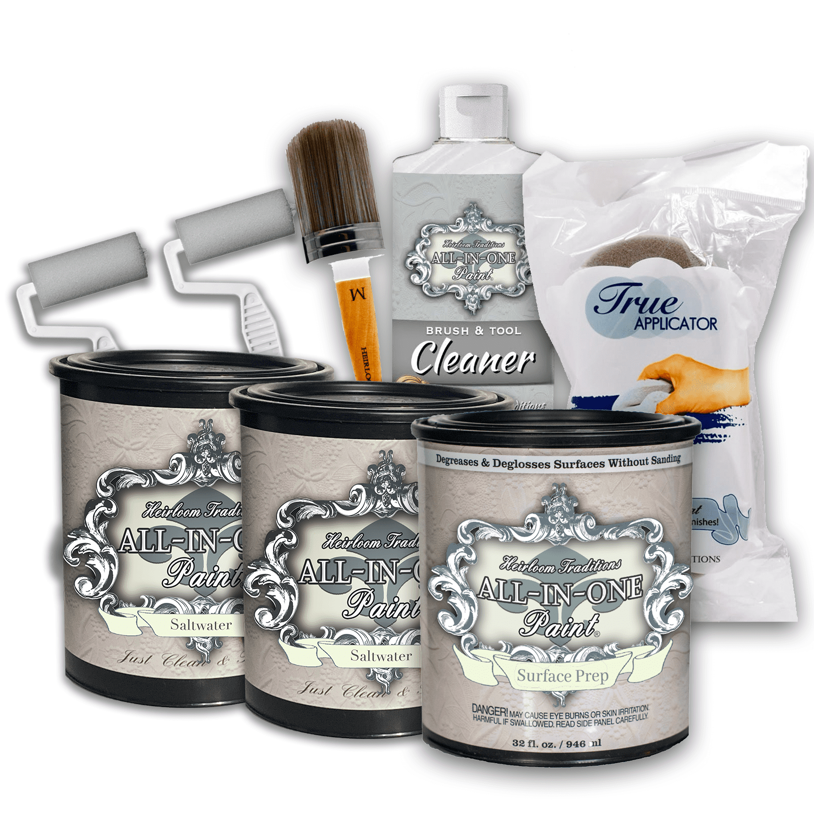 ALLINONE Paint by Heirloom Traditions, 2 Quart Paint Bundle