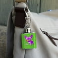 thumbnail image 3 of Chi Chihuahua Dog Sunglasses Vintage Retro Stainless Steel 1oz Mini Flask Key Chain, 3 of 4