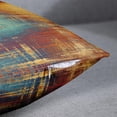 thumbnail image 2 of Set of 4 Blue and Orange Throw Pillow Covers Hello Sunshine Get Snuggle Vintage Abstract Messy Rust Painting Decorative Pillow Cases Home Decor Standard Square 18x18 Inches Pillowcases, 2 of 6
