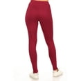 thumbnail image 3 of Women's Casual Stretch Workout Elastic Waist Band Solid Leggings Pants, 3 of 3
