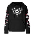 thumbnail image 4 of Enjoytime Long Sleeve Tops for Woman Oversized Cute Printed Loose Fit Sweatshirts Drawstring Hooded Pockets Casual Women Hoodie Tops, 4 of 4