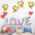 thumbnail image 3 of YIMWNYI 18 Inch Heart-Shaped Aluminum Foil Balloons - Wedding and Valentine's Day Decorations, Durable and Lightweight Party Balloons, Set of 4, 3 of 5