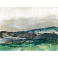 thumbnail image 2 of Goldberger, Jennifer 18x15 Gold Ornate Wood Framed with Double Matting Museum Art Print Titled - Aqua Hills II, 2 of 4