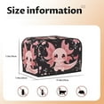thumbnail image 5 of Lsque Chibi Axolotl Sakura Fantasy Print 2 Slice Toaster Cover , Kitchen Appliance Dustproof Protector , Toaster Protector Dustproof Kitchen Appliance Cover, 5 of 7