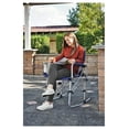 thumbnail image 2 of Rocking Camping Chair with Side Table - Portable Folding Director's Chair for Outdoor Events, Navy, 2 of 5