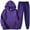 Purple, variant on Tracksuits Men's sets Long Sleeve Pullover + Jogging Trousers 2PCS Sets Fitness Running Suits sportswer Men's New Solid Color Two-piece Set Fashionable Casual Sports Set Size S-3XL Men's Tracksuit