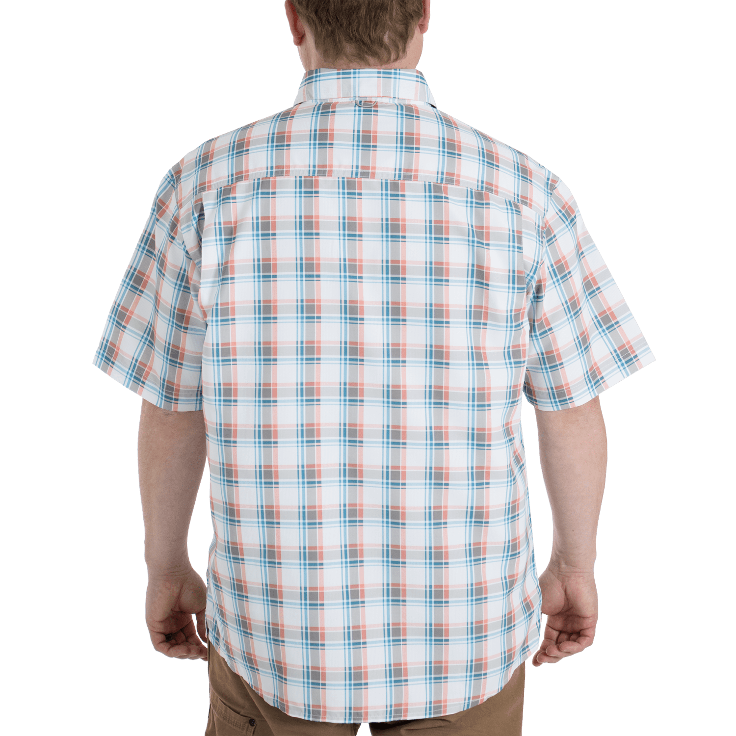 Realtree Short Sleeve Fishing Guide Shirt, Offshore Plaid Blue (Men's)