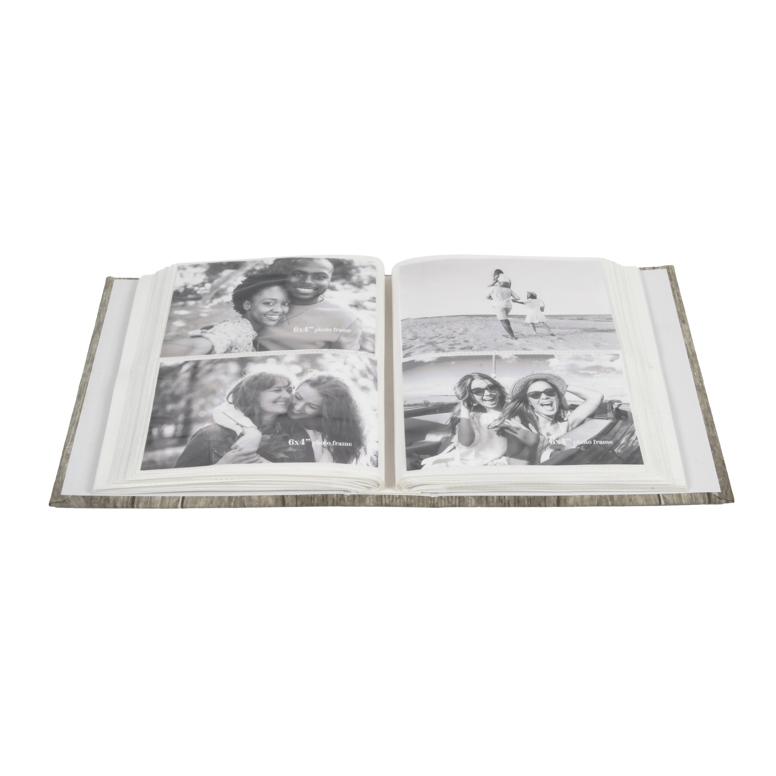 New View Gifts Grey Washed Blessed Wood Plank Photo Album, Holds 208 4"x6" Photographss