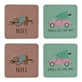 thumbnail image 3 of HOLIDAY TIME 4 PACK COASTERS, 3 of 4