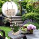 thumbnail image 5 of Cesta de tela retro creativa, cesta de almacenamiento de estilo rural, cesta de flores con asas, adorno decorativo para el hogar y el jardín., 5 of 5