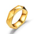 thumbnail image 3 of Stainless Steel Diamond Cut Ring Blue Jewelry For Men And Women Sizes 6 7 8 9 10 11 12 Durable Everyday Wear Accessory, 3 of 7