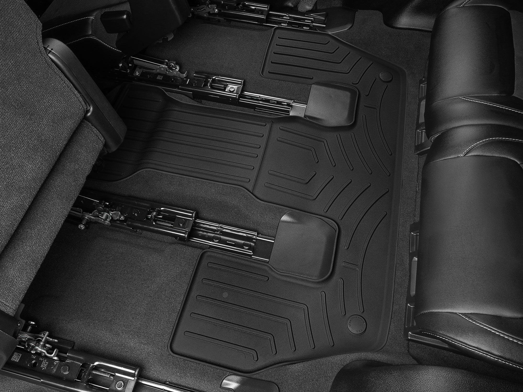 WeatherTech FloorLiner HP Custom Fit Floor Mats compatible with 2021-2025 Jeep Grand Cherokee L - 3rd Row, Black