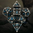 thumbnail image 6 of MACTANO Metal DND Dice Set Dungeons and Dragons Dice Set MTG RPG Board Game Toy-Grim Reaper Blue Number, 6 of 8