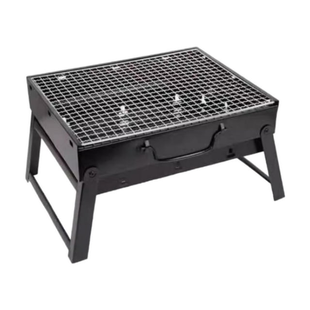 jinwen Barbecue Pliable Facile à Ranger Batterie de Cuisine Compacte pour Cour Arrière Randonnée Pique-Nique 22x43x29cm