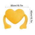 thumbnail image 5 of Comefolife Heart Pillow with Arms, Cute Blue Heart Plush Pillow with Long Arms - Fluffy Blue Heart Throw Pillow Velvet Soft Throw Pillows for Couch Bed Valentine's Day Gift 19.7"x15.7", 5 of 7