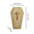 thumbnail image 2 of Halloween Pumpkin Bat Shaped Wooden Serving Platter Party Tray for Fall Decorations Kitchen Dinnerware Supplies, 2 of 5
