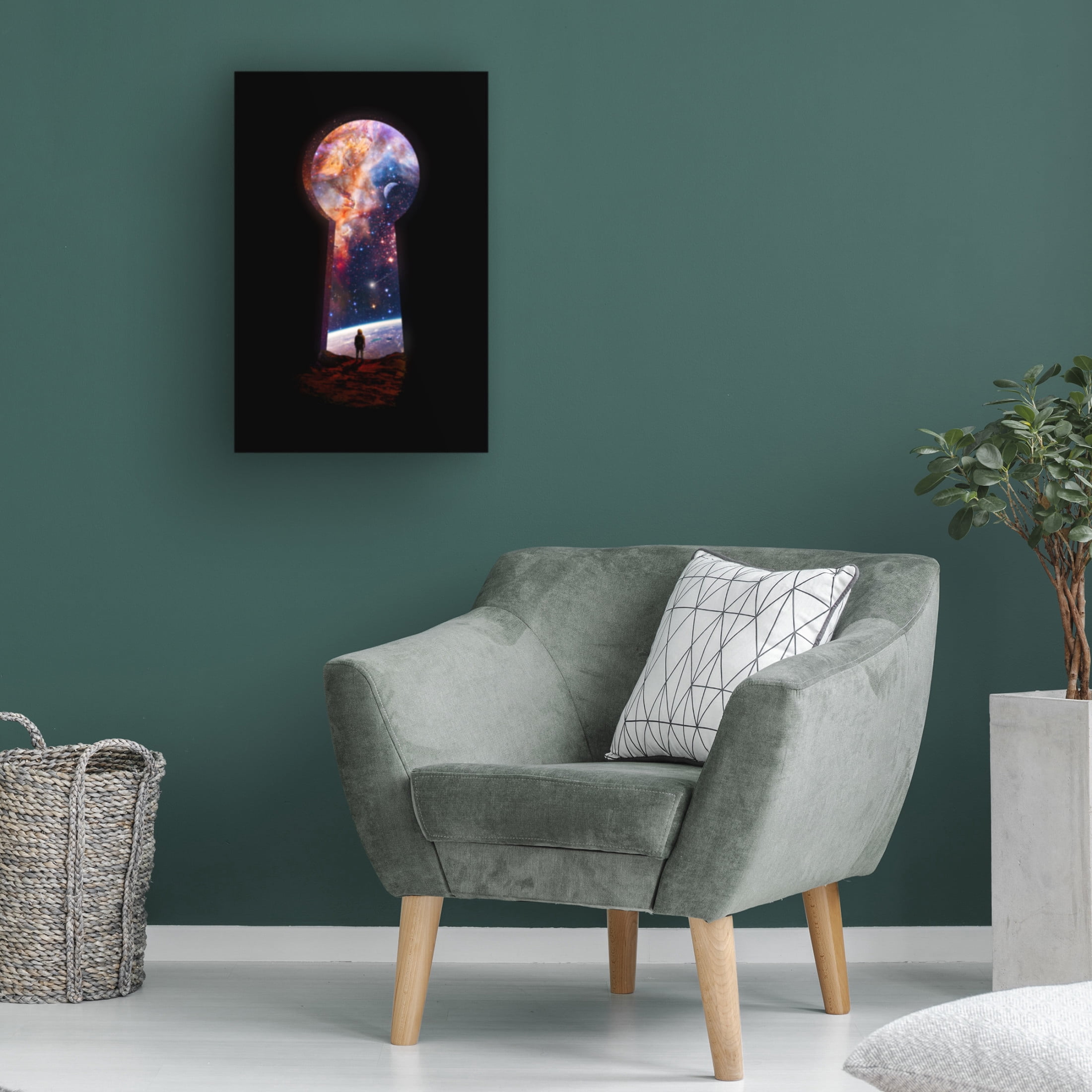 Canvas Wall Art - Francis Minoza 'Entrance' Wall Art for Living Room, Bedroom, or Office D?cor by Trademark Fine Art - 30 x 47 Inches