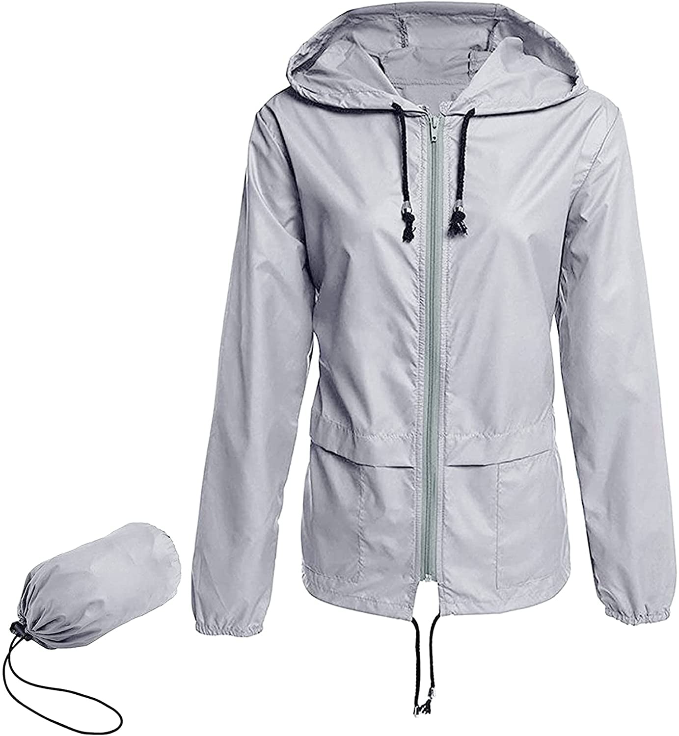 ICHUDAN Womens Waterproof Rain Jacket 