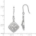 thumbnail image 2 of Beautiful Sterling Silver CZ Dangle Earrings, 2 of 2